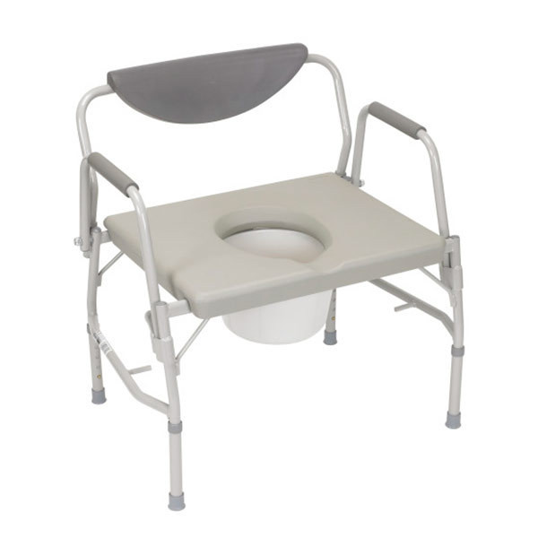 bariatric bedside commode with drop arm