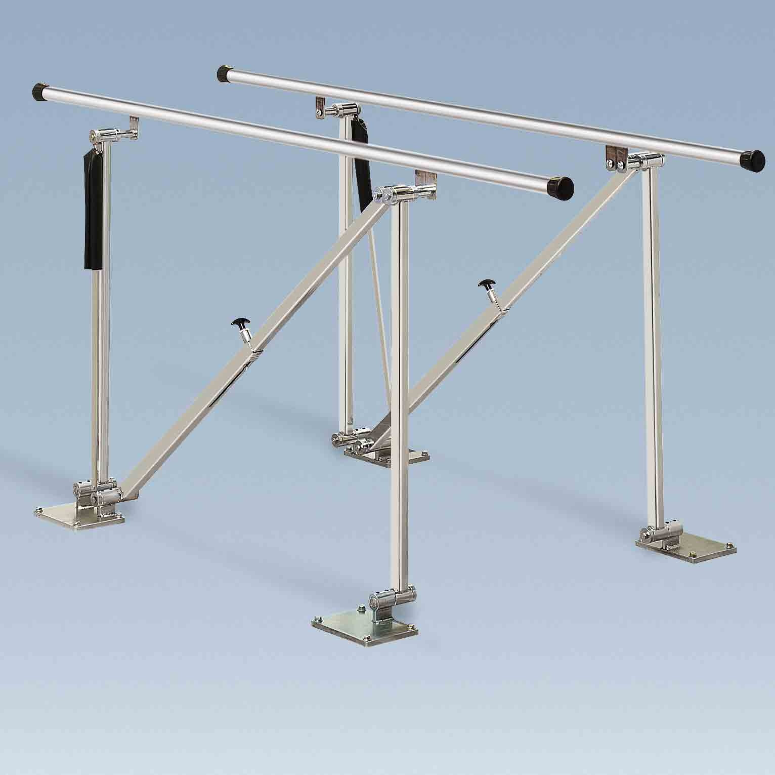 Single Person Adjustable Floor Mounted Parallel Bars