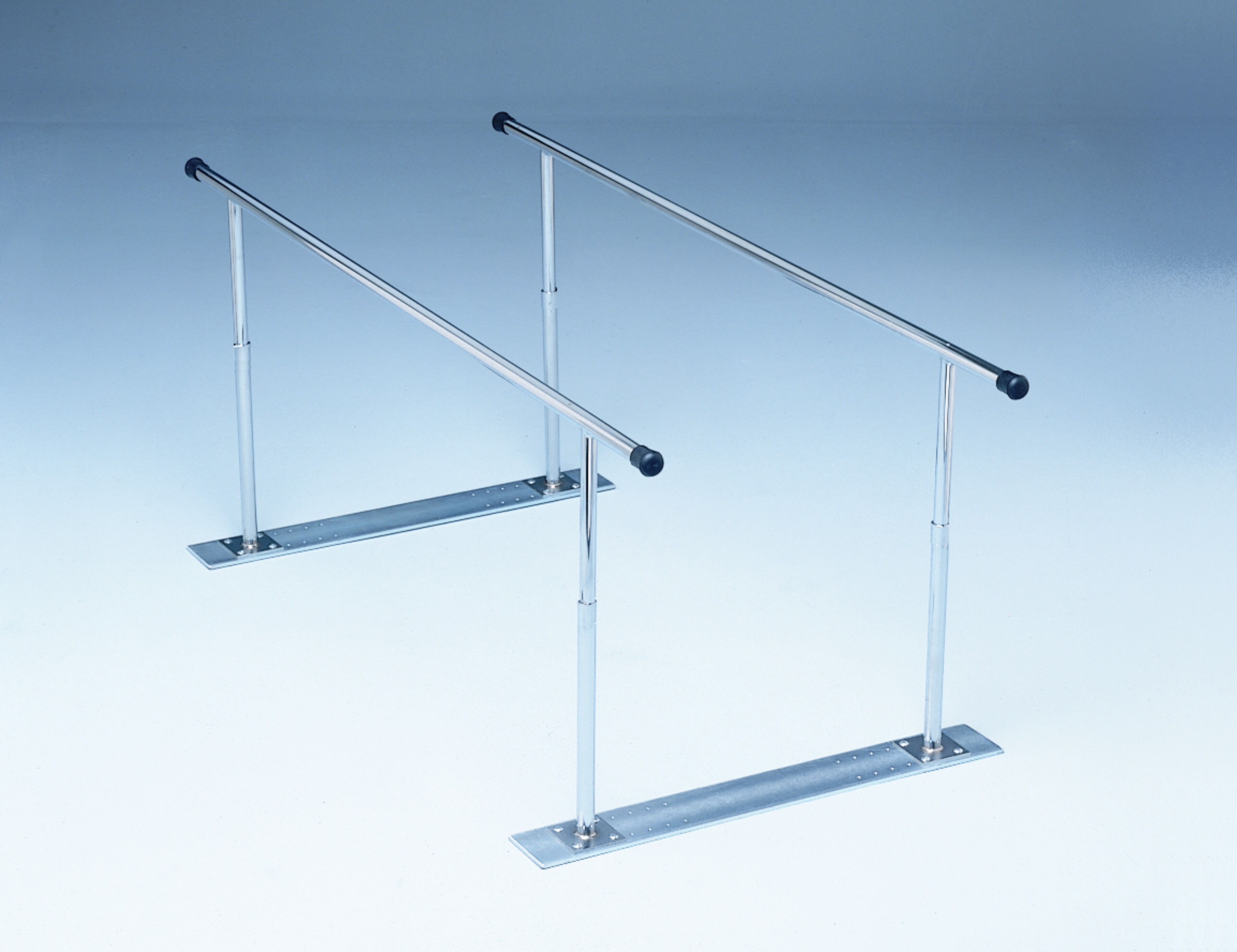 Single Person Adj. Height and Width Platform Mounted Parallel Bars