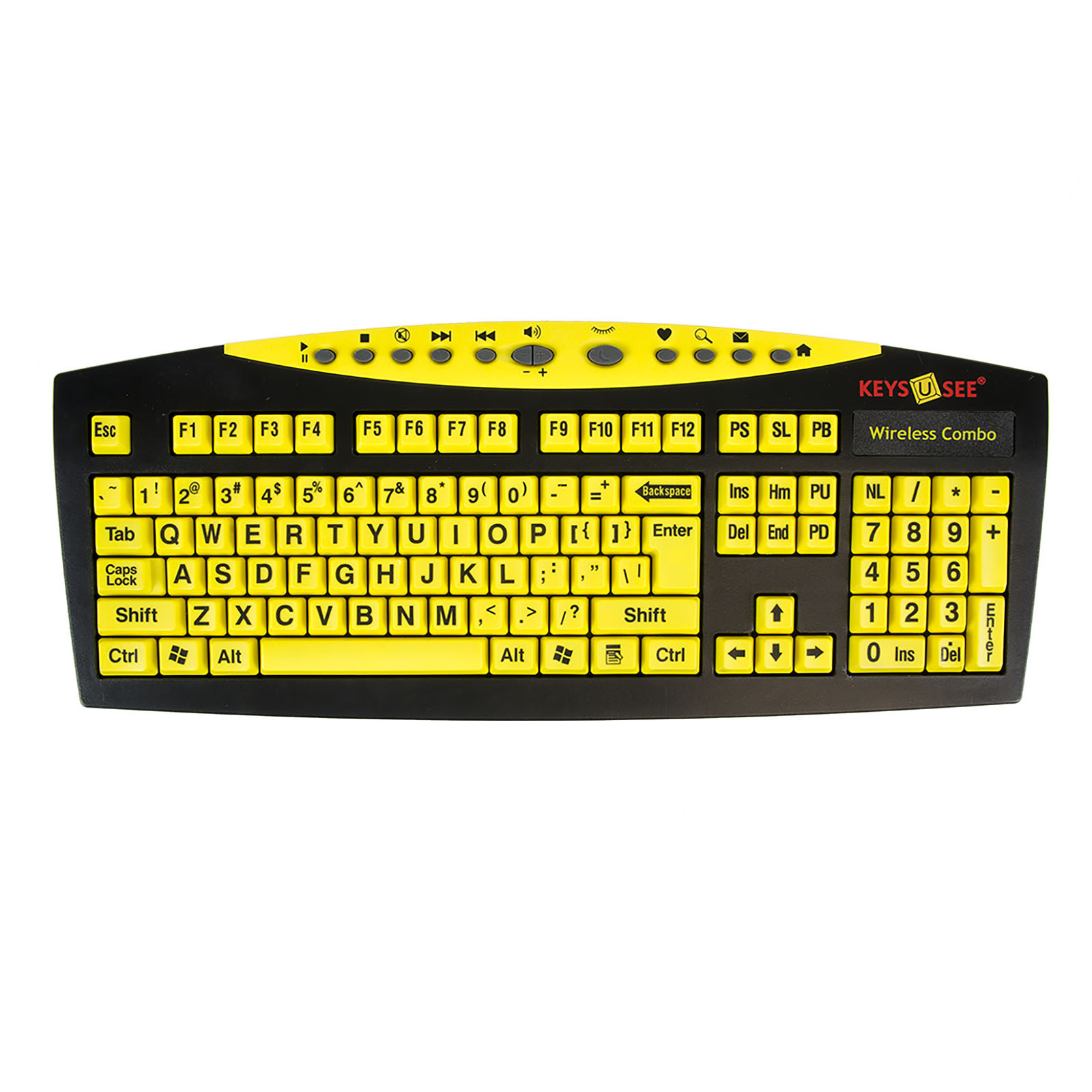Keys-U-See® Wireless Keyboard & Mouse