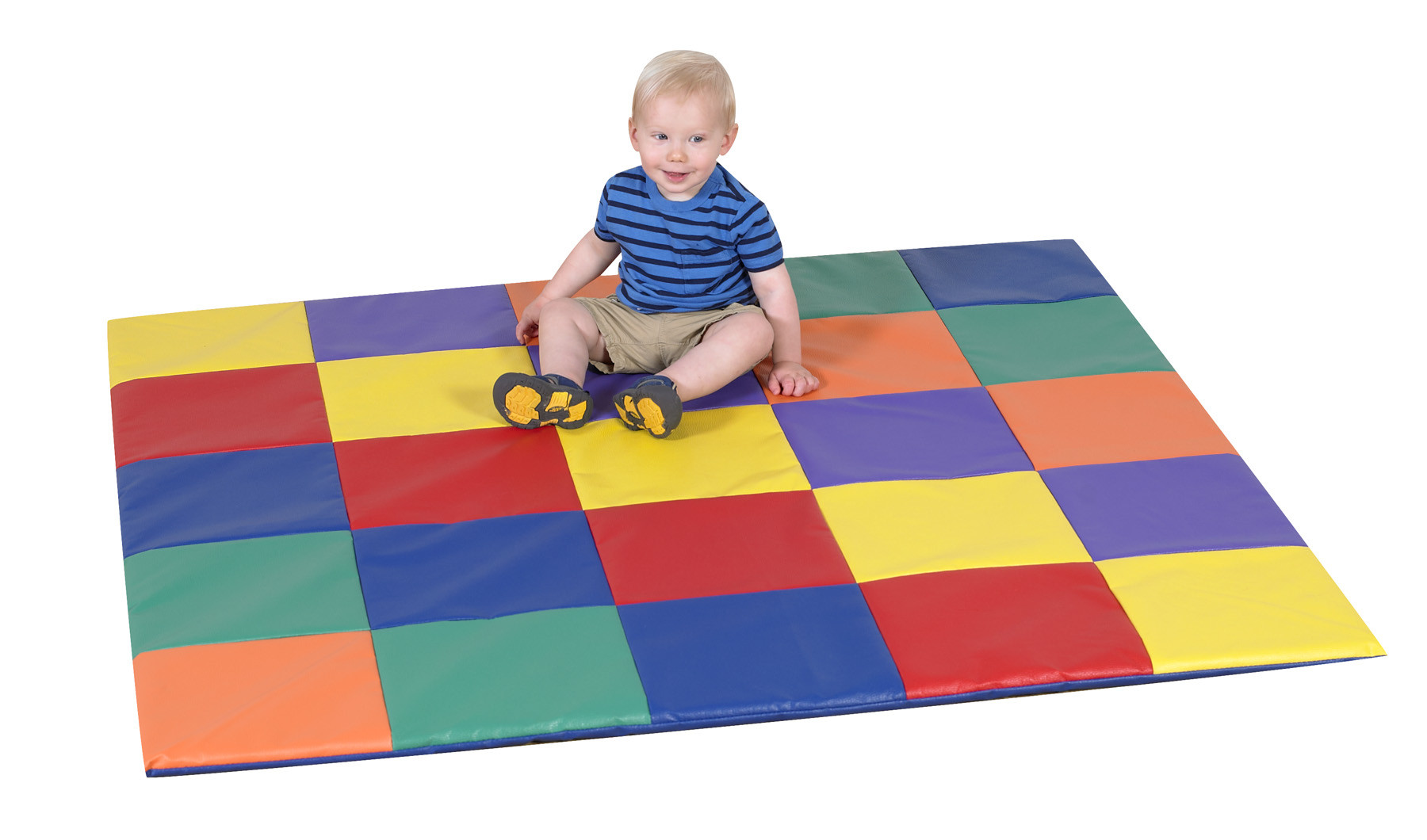 Patchwork Crawly Mat - with kid