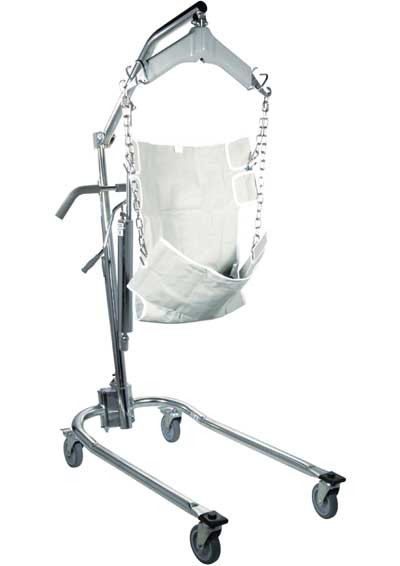Drive Hydraulic Deluxe Chrome Plated Patient Lift w/Six Point Cradle