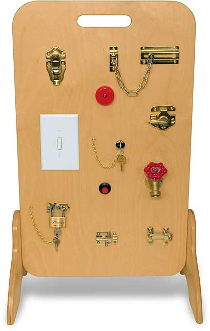 Locks & Latches Fine Motor Activity Board