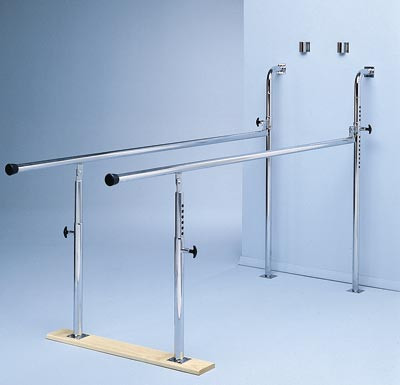 7' Wall Mounted Folding Parallel Bars