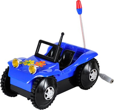 blue toy buggy