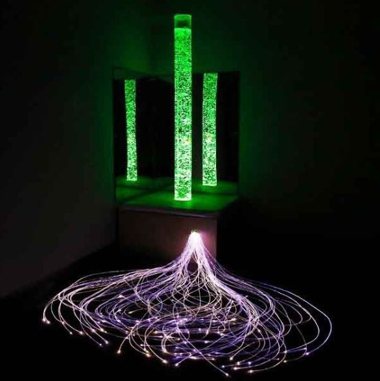Bubble Tube Fiber Optic Sensory Platform