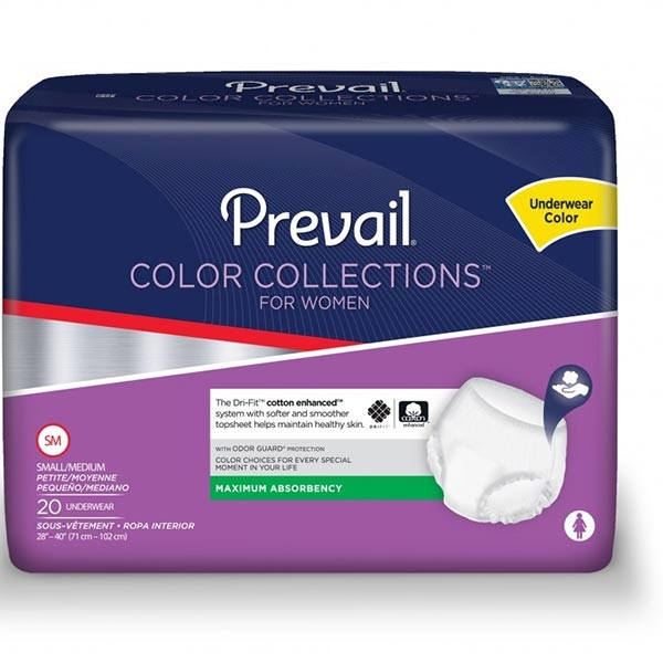 Prevail® Color Collections for Women Pull On Disposable Underwear