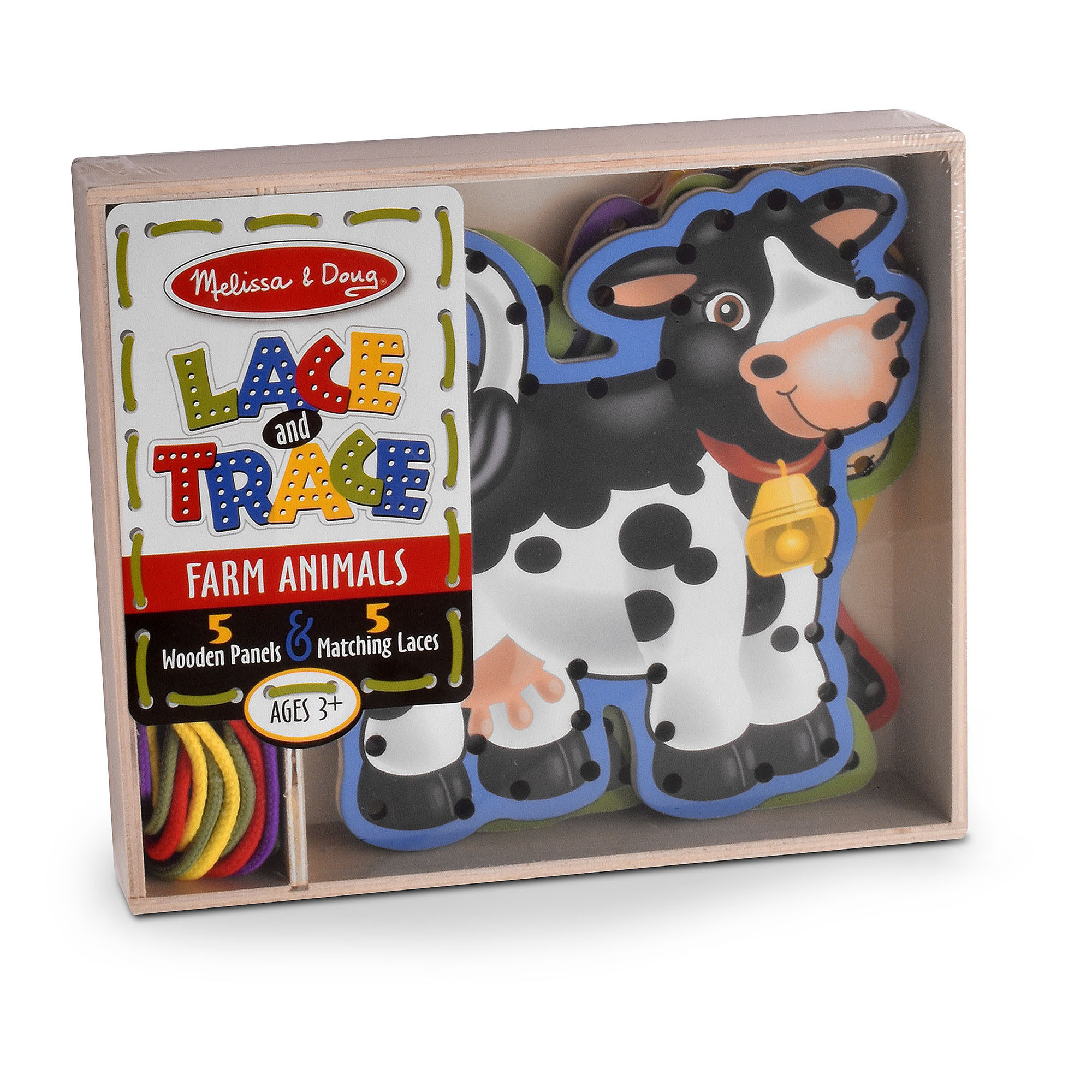 Melissa and doug lace and trace farm animals clearance