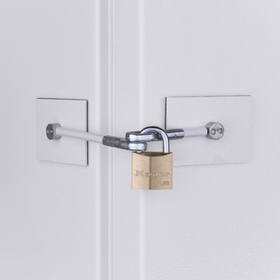 Rv refrigerator store door locks