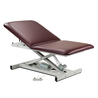 Open Base, Extra Wide, Bariatric, Power Table with Adjustable Backrest