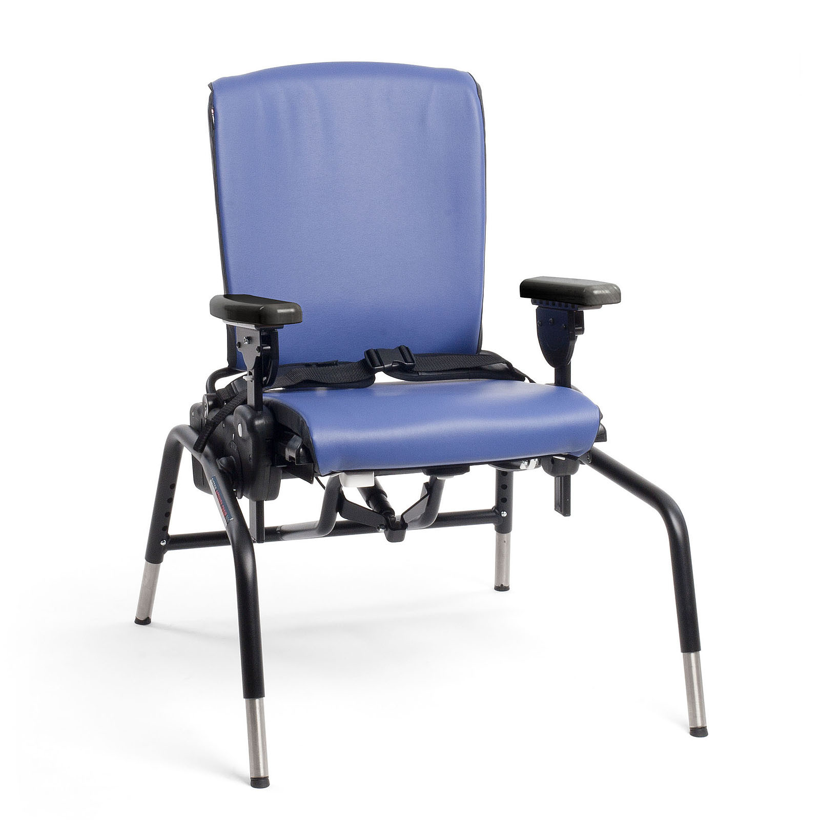 Reclining bath chair with safety harness, large/x-large, beach Bubble Blue