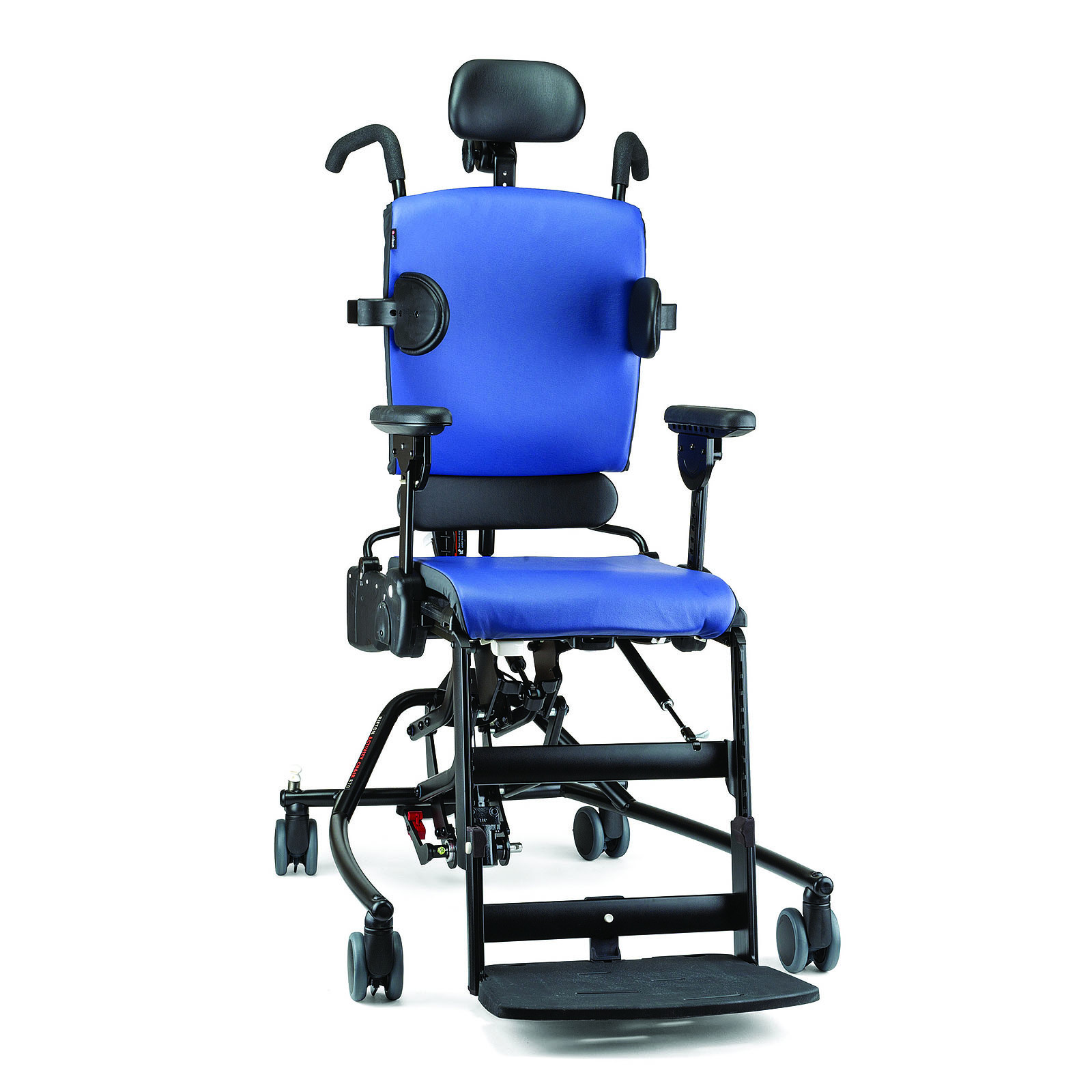 Reclining bath chair with safety harness, large/x-large, beach Bubble Blue