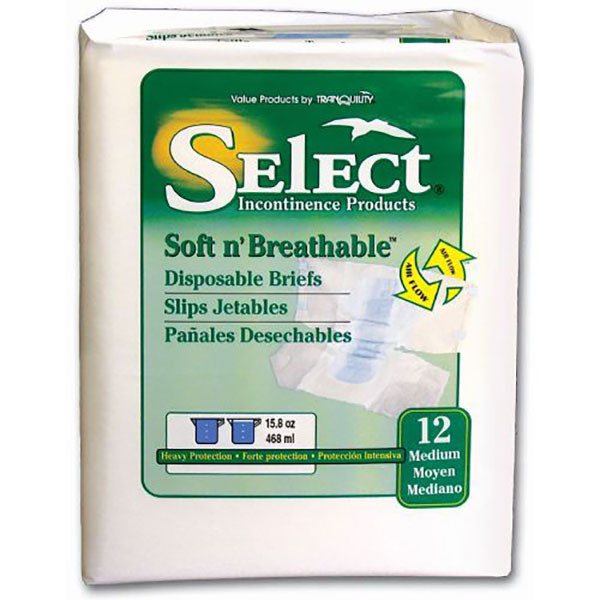 Select Soft n' Breathable Disposable Briefs, Diapers & Incontinence