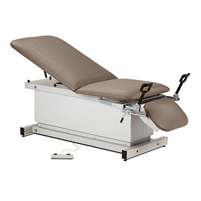Shrouded Power Table with Stirrups, Adjustable Backrest & Footrest