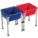2-Station Square Sand & Water Table with Lids
