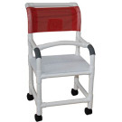 Shower Chair with Flat Stock Seat and Lap Security Bar