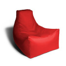Jaxx Juniper Vinyl Bean Bag Chair - Red (Front)