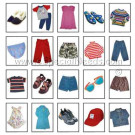 Children's Clothing Language Cards