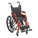 Wallaby Pediatric Folding Wheelchair - Red