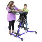 EasyStand Zing Supine Size 1 - Purple, standing upright 