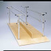 Adjustable Height & Width Platform-Mounted Parallel Bars