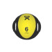 6 lb - Yellow - Dual Handle Medicine Ball