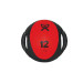 12 lb - Red - Dual Handle Medicine Ball