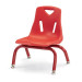 Berries® Stacking Chair with Powder-Coated Legs - Red