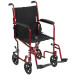 Aluminum Transport Chair - Red Frame