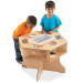 Children Playing With Science Activity Table