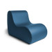 Jaxx Midtown Classroom Chair - Royal Blue, Side View 