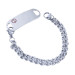 Bryden Medical ID Bracelet 7 5/8 Inch Stainless Steel - Open