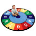 Educational Round Rug Clock