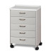 Clinton Molded-Top Mobile Treatment Cabinet with 5 Drawers