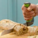 Easi-Grip Bread Knife - in use