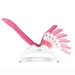 Rifton Wave Bathing System - Pink, side view, recline capabilities