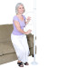 Security Pole & Curve Grab Bar - In Use - Standing