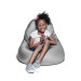 Jaxx Nimbus Spandex Kids Bean Bag Chair - Silver