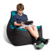 Jaxx Pixel Bean Bag Gamer Chair - Turquoise, in use